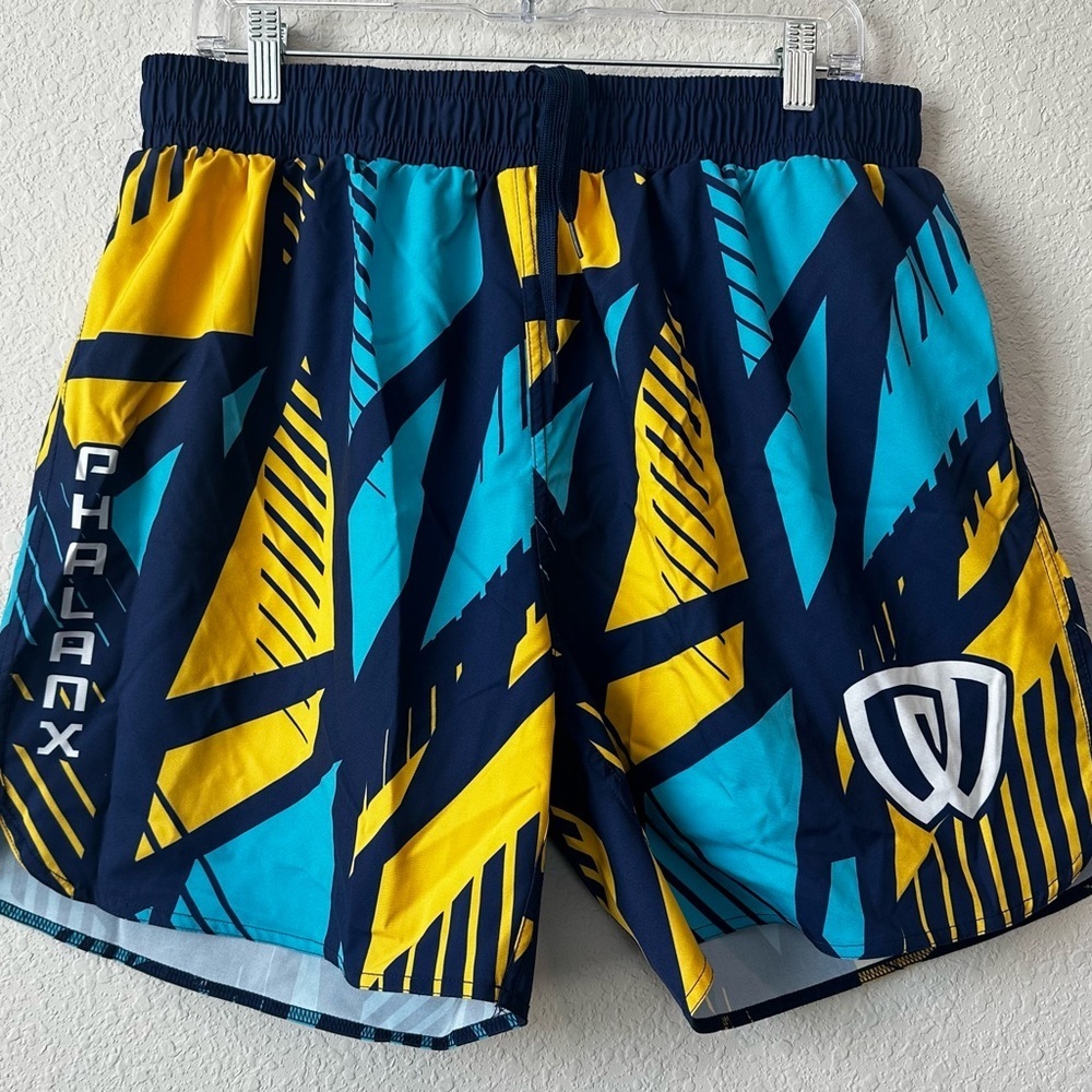 New Phalanx HPTX Men's Graphic Training Work Out   Red & Black Shorts Size 2 XL